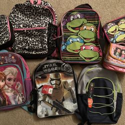 Backpacks and lunch pails. Starting At $1