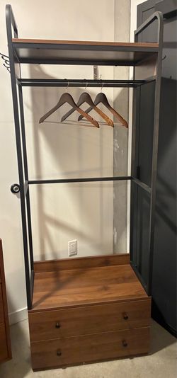 Clothes Rack with Drawers