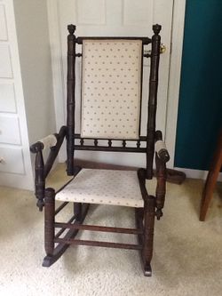Rocker, faux bamboo style