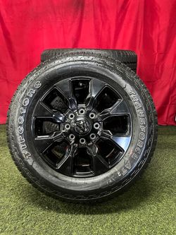 2025 Dodge Ram Laramie Midnight Edition Gloss Black 2500 8 Lug 20 Inch OEM Wheels
