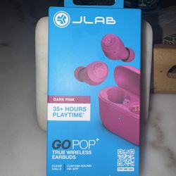 NEW** Jlab GoPop+ Dark Pink