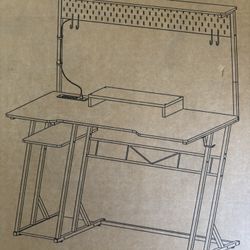 Armocity Pink And White Desk Brand New 