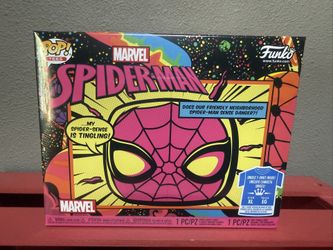 Funko Pop & Shirt Spider-Man Black Light