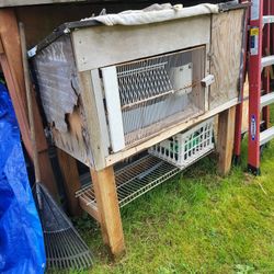 Free Bunny Cage With Two Rooms