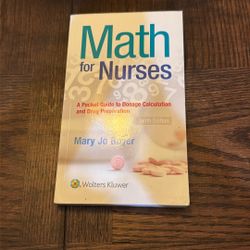 Math For Nurses Mary Jo Boyer 10th Edition 