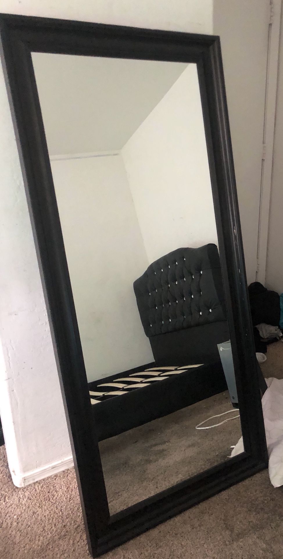 Tall New Gorgeous IKEA Mirror with Wood Finish