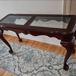 Beautiful Dark Wood Console Table