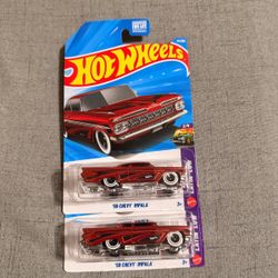 2026 HOT WHEELS * A CASE * 1959 CHEVY IMPALA LAYIN LOW 2/5 RED