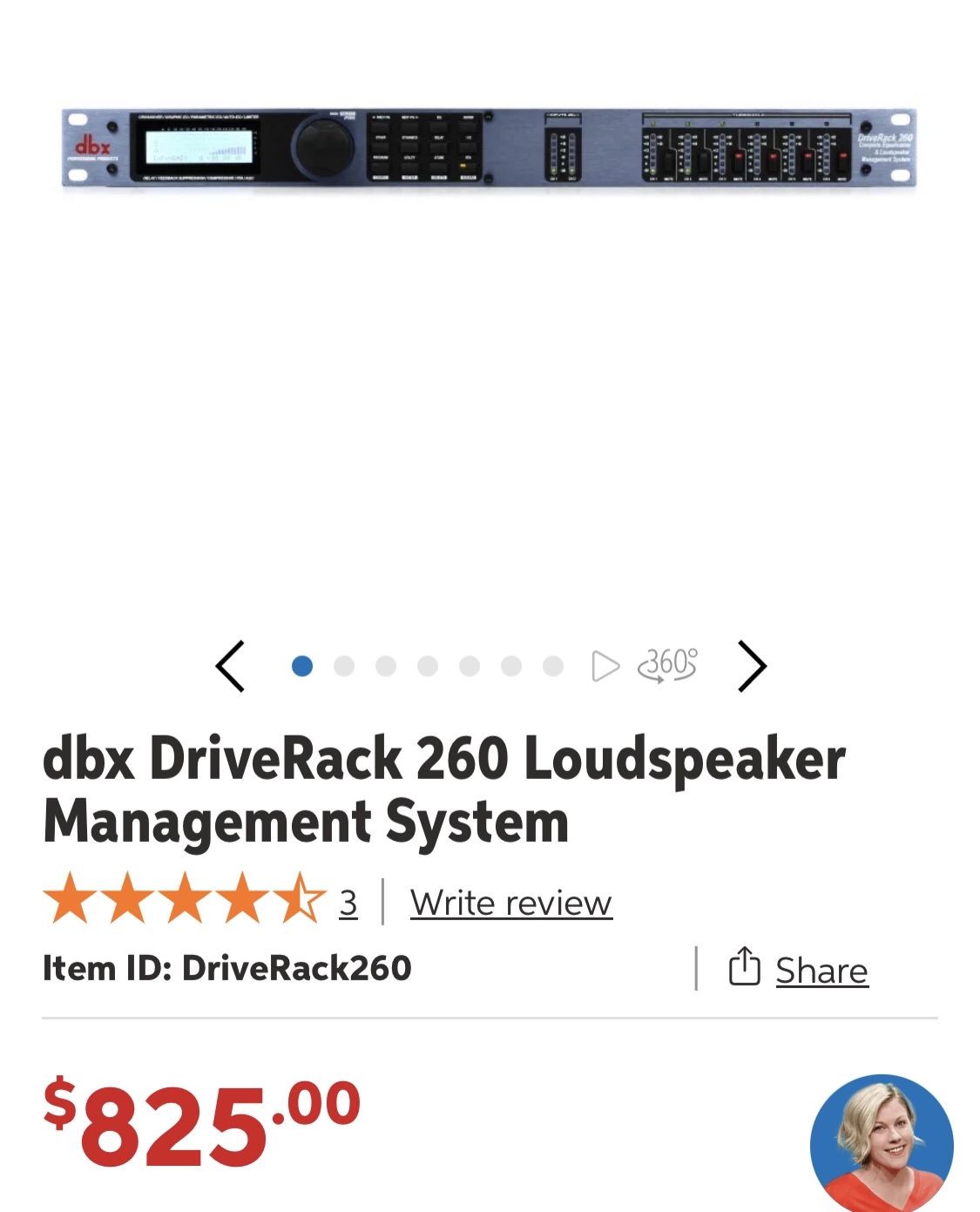 DBX DRIVERACK 260 Crossover