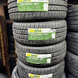 SET OF FOUR NEW TIRES 195/50/15 TBB TIRES INCLUDING MOUNT AND BALANCE, ASK ME FOR ANY SIZE AND BRAND