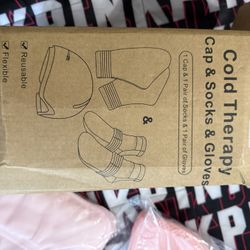 Cold Therapy Cap, Socks And Gloves 