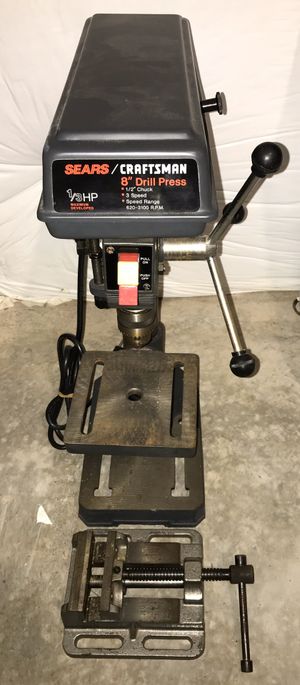 craftsman sears inch drill press chuck hp speed wood lathe forsale