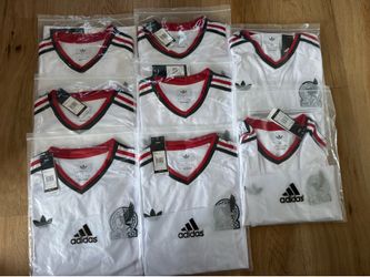 Mexican national team jerseys, size L, $35 each; they run small—only 3 available.