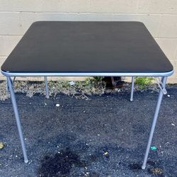 COSCO 32” Square Vinyl Tabletop Folding Table. Card Table. 