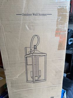 New Outdoor Wall Sconce Light Fixture