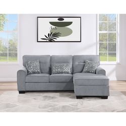 Light Grey Reversible Sectional
