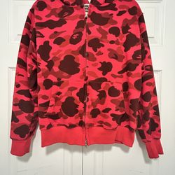 Red Camo Bape Hoodie