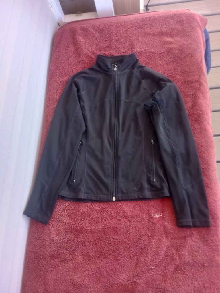 C9 By Champion Full Zip Fleece Black  Long Sleeve Jacket Adult Size S