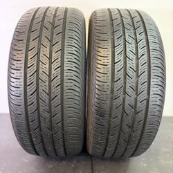 V801  215 50 17 91H   Continental ContiProContact  2 Used Tires 75% Life 