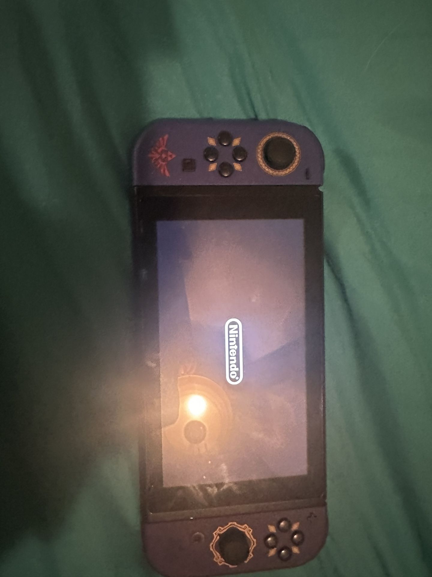 Switch (No Dock ) With Charger Plus Zelda Skyward Sword Nunchucks 