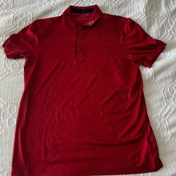 Red Lacoste Polo Shirt L