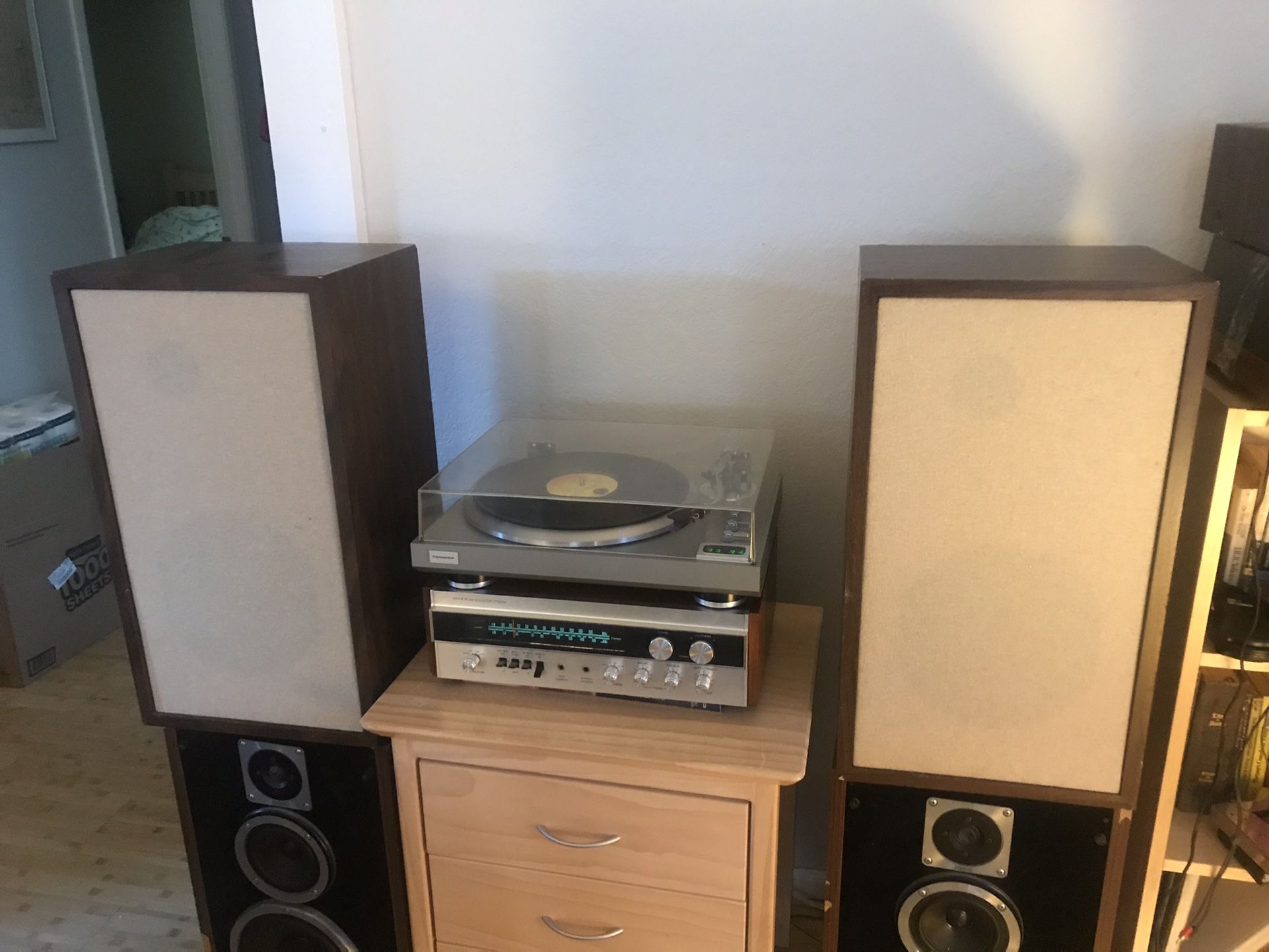 Complete Vintage Advent/Sherwood System With Turntable- Top Rated 1977 Gear! Bluetooth Ready!