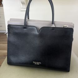 Kate Spade Black Leather Satchel Purse