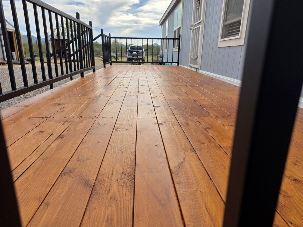 Beautiful Trailer Home Deck New!!