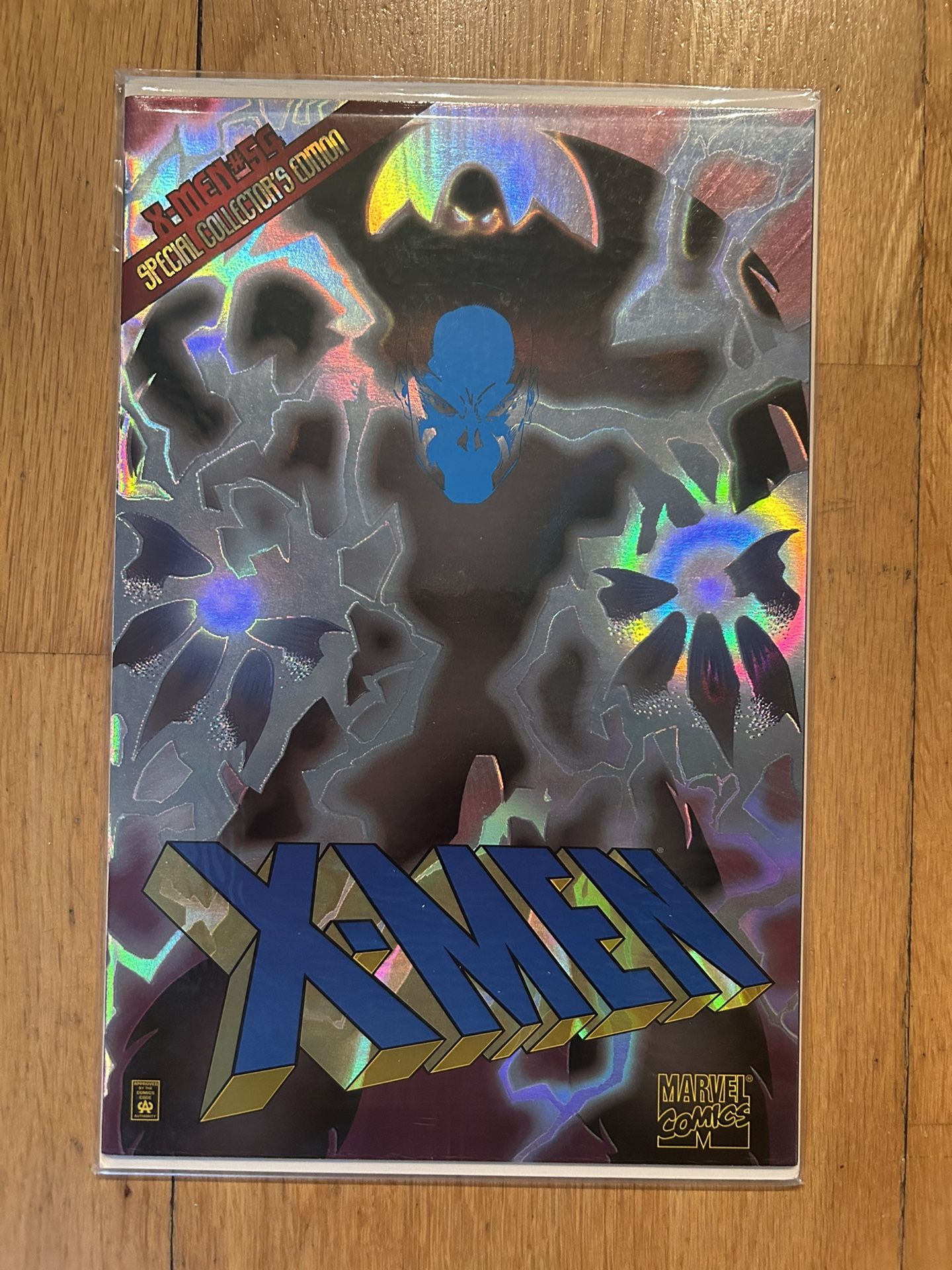 X-Men 54 Prismatic Etched Hologram COA Marvel Comic Book 1996 Sealed Special Collector’s Edition