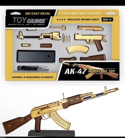 Toy Guns Miniature Gold Ak47 1:3 Scale Build