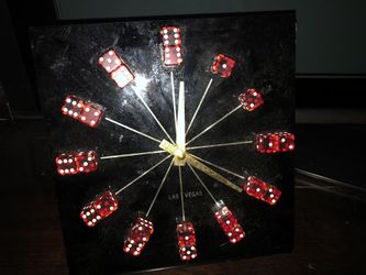 vintage Las Vegas - DICE CLOCK