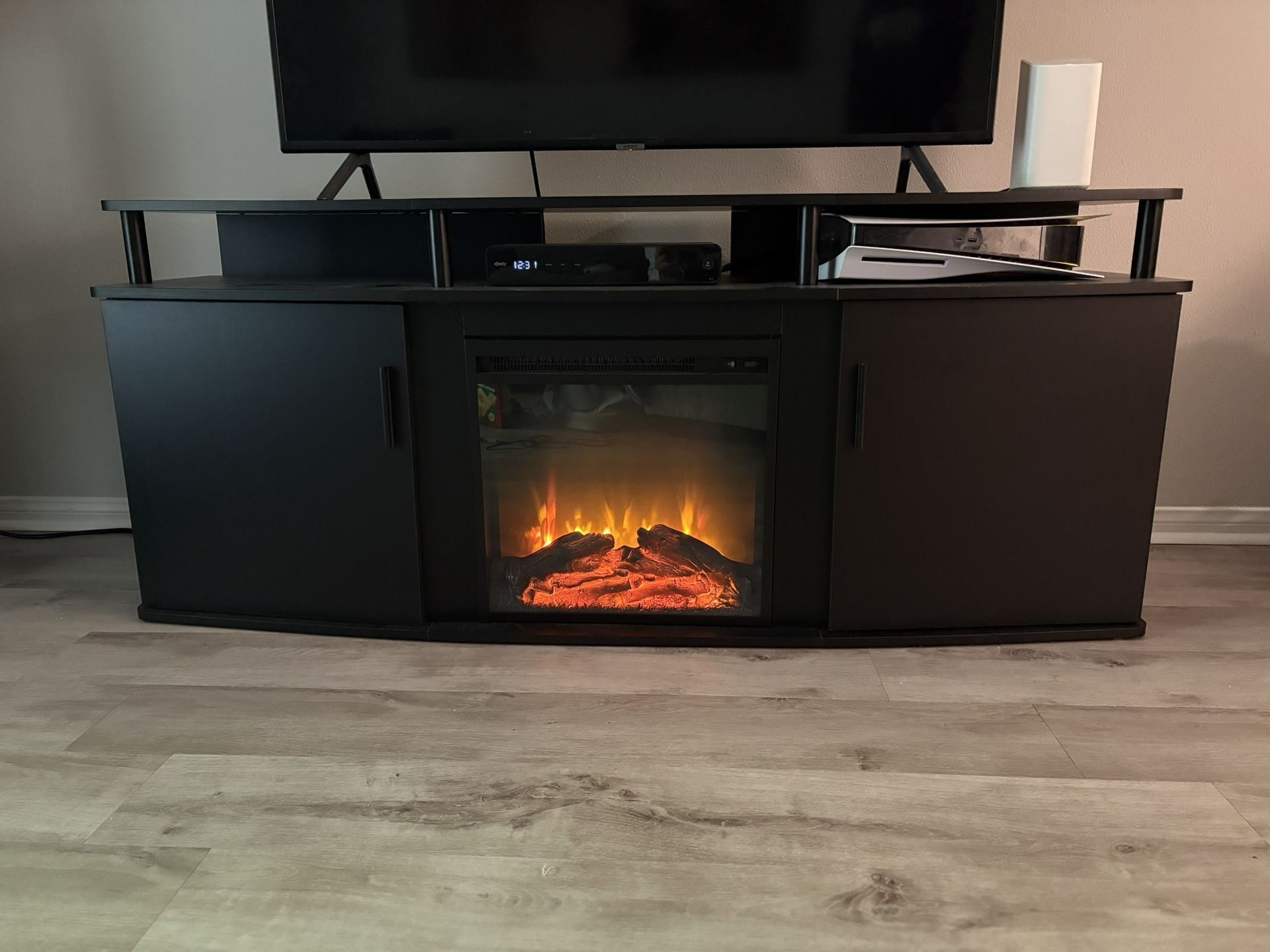 TV Stand With Fireplace