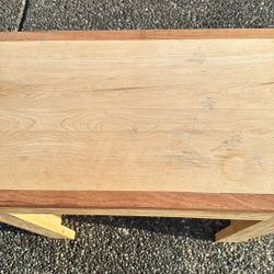 Wood Caffe Table  …24” High.. 13 3/4” Deep and 24 1/2” Width Asking For $15 Cash 💰 Only 