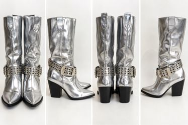 Silver boots