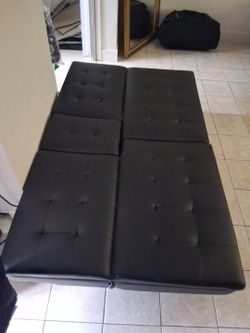 Faux leather futons
