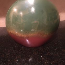 Beautiful Glazed Ceramic Circular Vase / Pot / $40 NEW