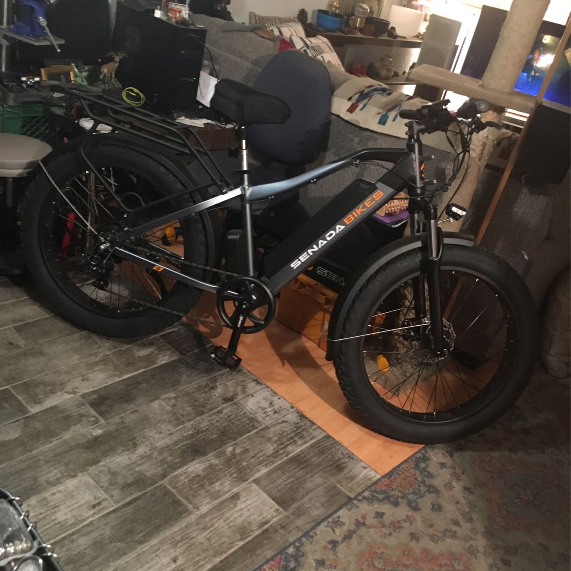 Sale! Senada Saber Pro 30+ Mph And 65 Mile Range W/1000 watt + Best In Class 95 NewtonmtrsTorque,Hybrid Between Reg Top Tube + PS Thru