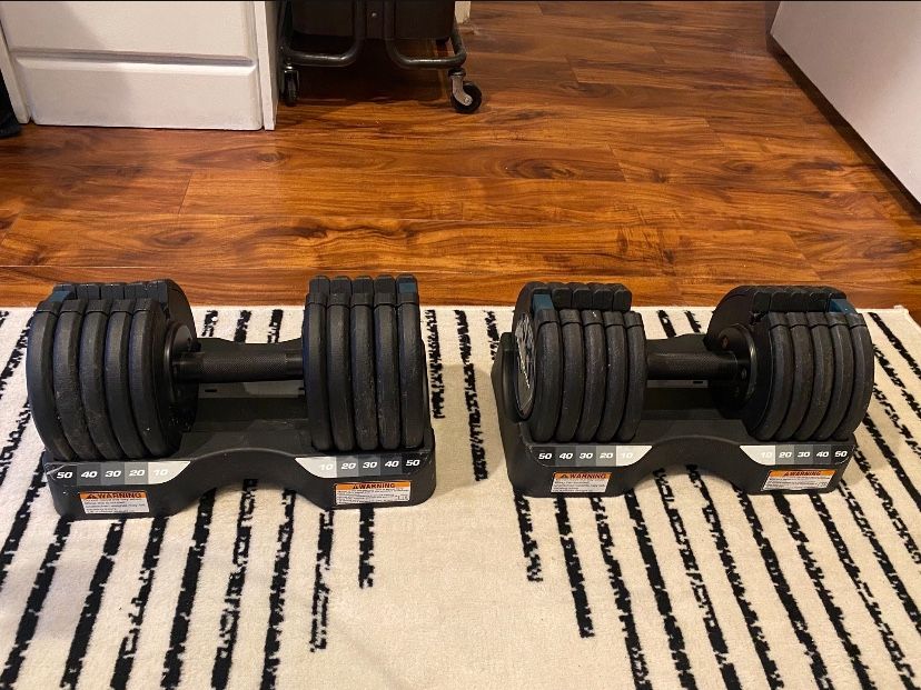 50 lb Adjustable Dumbbell Set