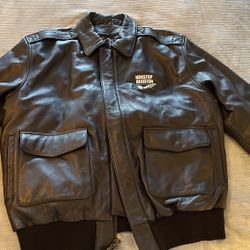 Leather ‘Bomber’ Jacket