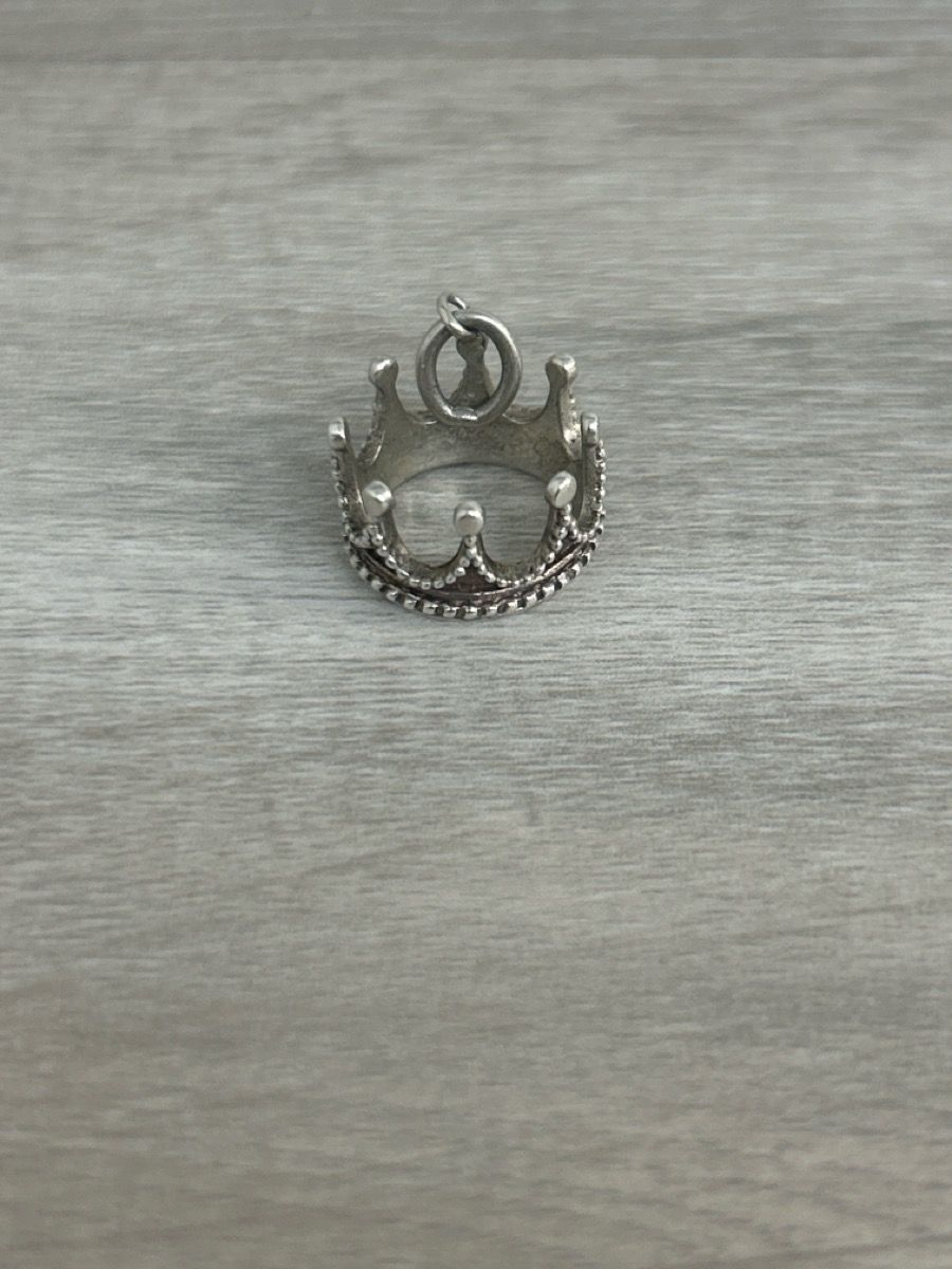 Tiffany & Co Sterling Silver Crown Charm Pendant *Authentic* (PO1020053) -Good Condition