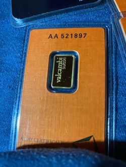 2.5gram Valcambi Gold Bar