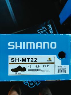 Shimano SH-MT22 SPD Cycling Shoes - Size EU 43 / US 8.9