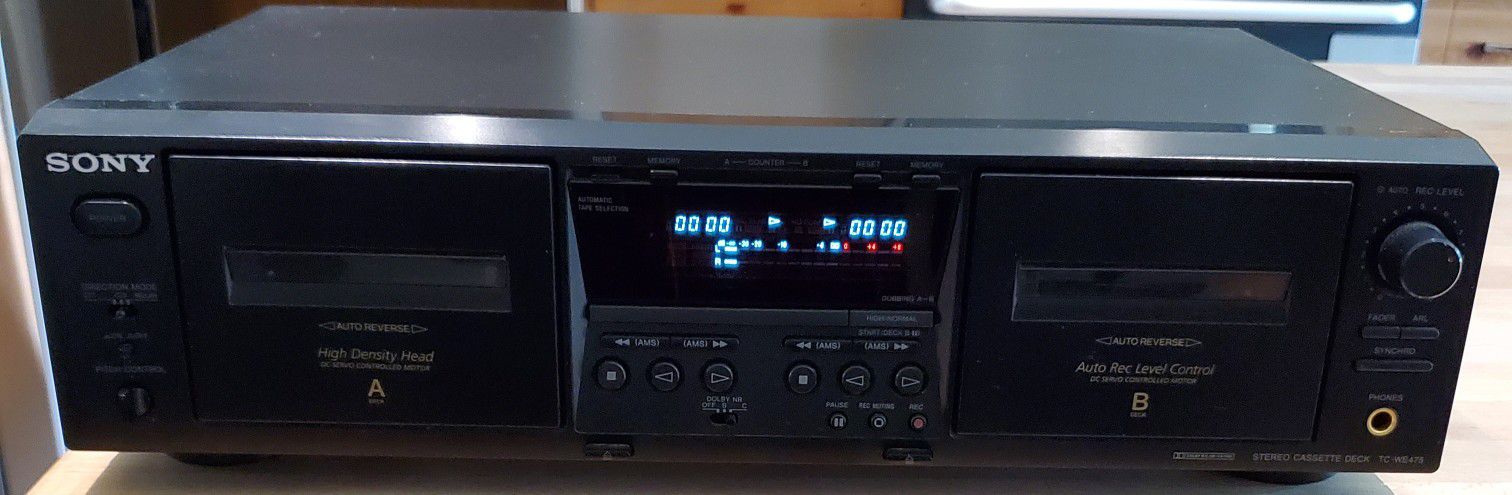 Sony Stereo Dubbing Cassette Deck TC - WE 475