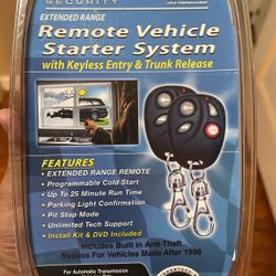 Bulldog Security Extra Range Remote Vehicle Starter System