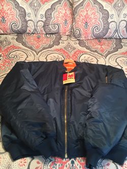 Brand New reVersible Blue/Orange Flight Jacket