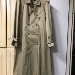 Womens Forecaster Beige Long Trench coat No Belt