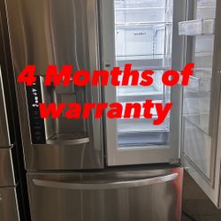 36” LG  REFRIGERATOR FRIDGE REFRIGERADOR NEVERA HELADERA GOOD CONDITION DELIVERY FREE 100 DAYS WARRANTY 