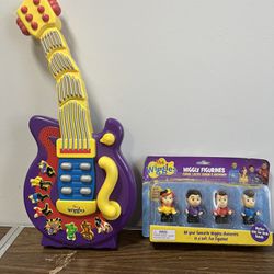 The Wiggles Guitar And Wiggly Figurines 