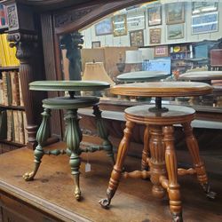 Vintage Piano Stools Green $95 Oak $65