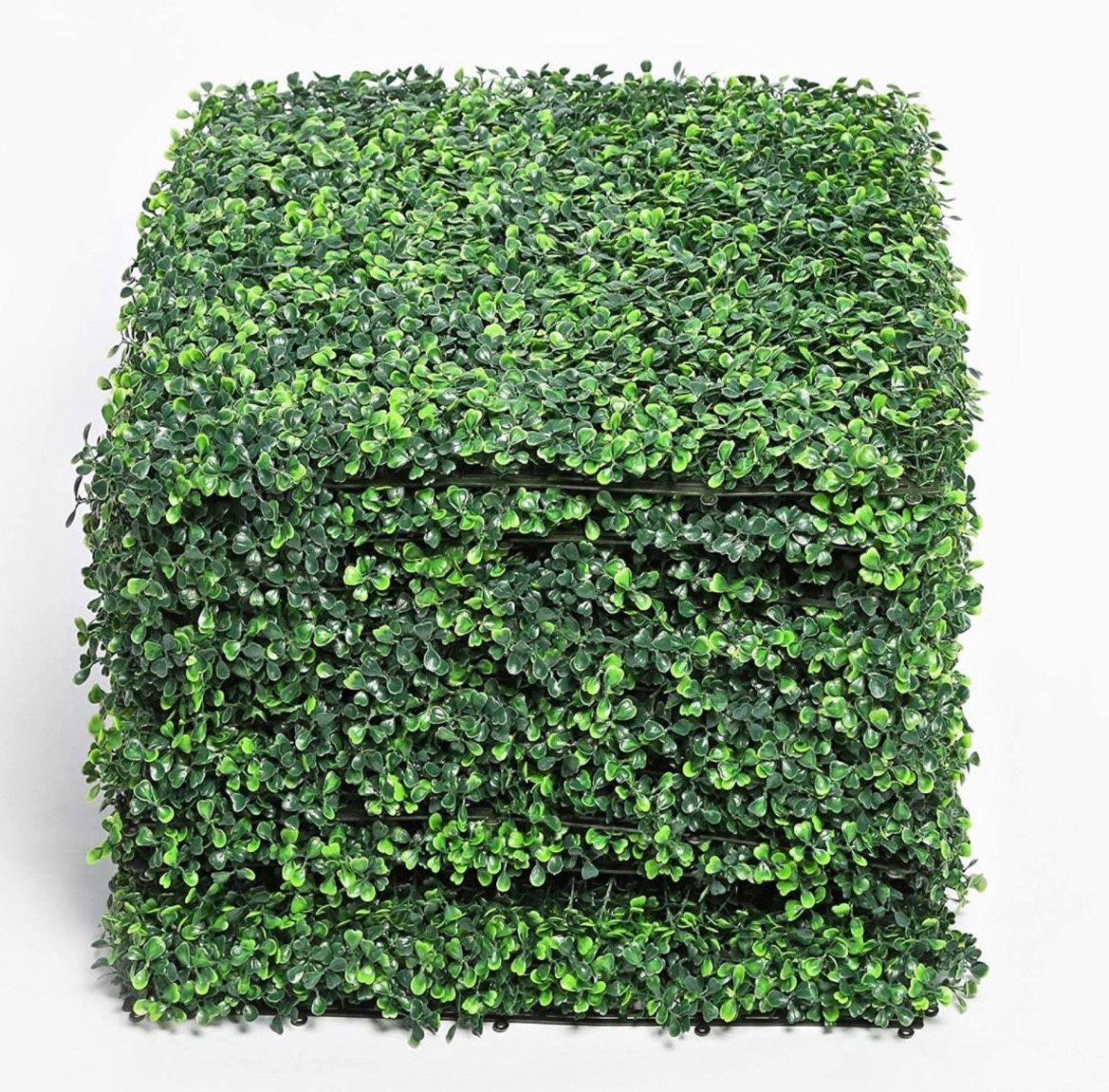 20"x20" Artificial Boxwood Panels Topiary Hedge Plant, Privacy Hedge Screen UV Protected